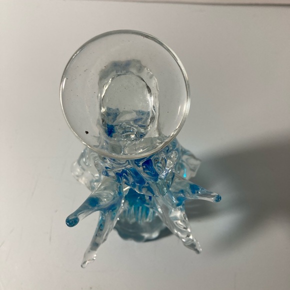 Large Art Murano Style Studio Blown Glass Paperweight Figurine Angel - Picture 6 of 7